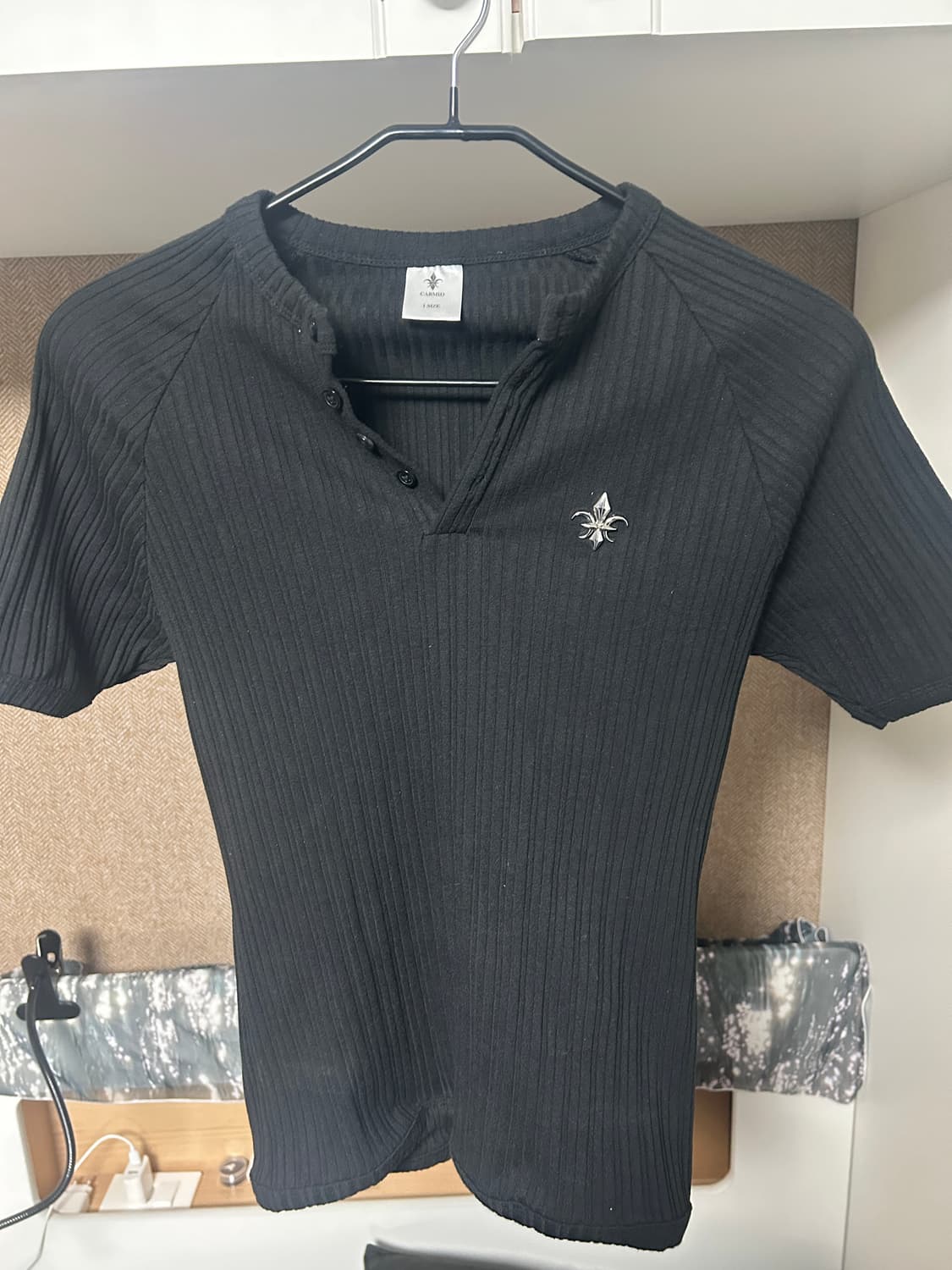 카미드 헨리넥 머슬핏 골지 니트 상품이미지3