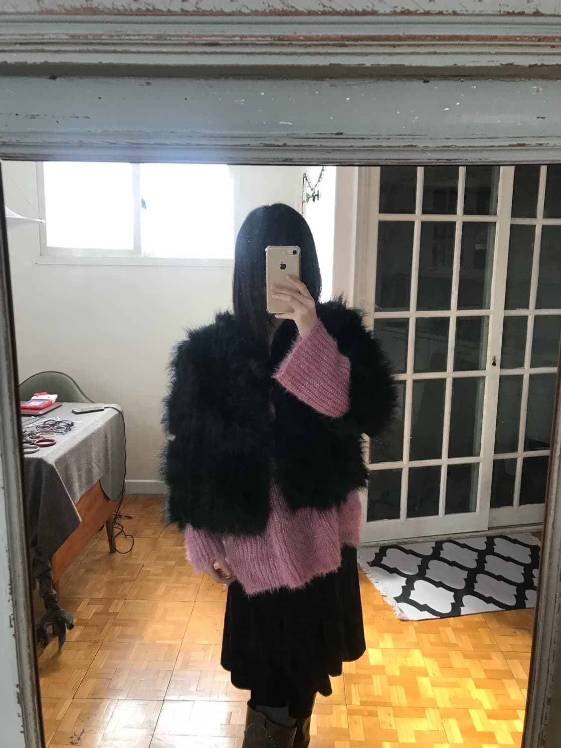 vintage eco fur jacket 상품이미지1