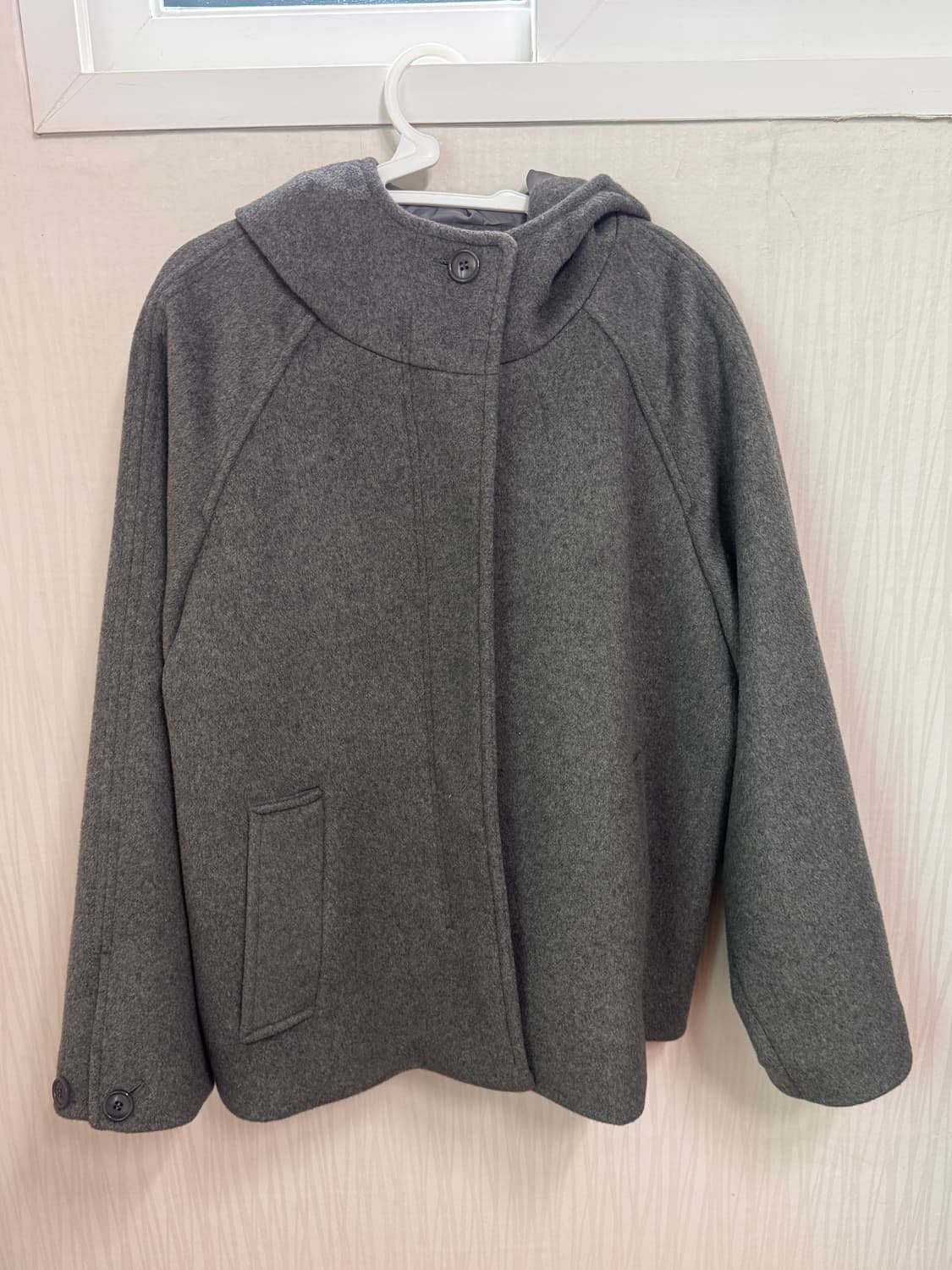 타입서비스 Hooded Half Coat 그레이 상품이미지1