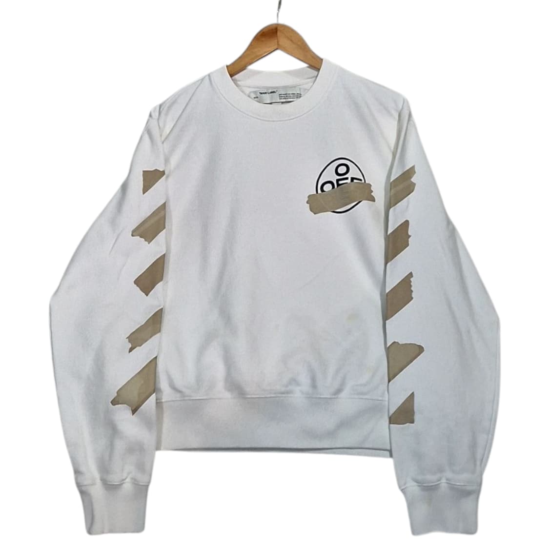 Off White 오프화이트 테이프 에로우 맨투맨 상품이미지1