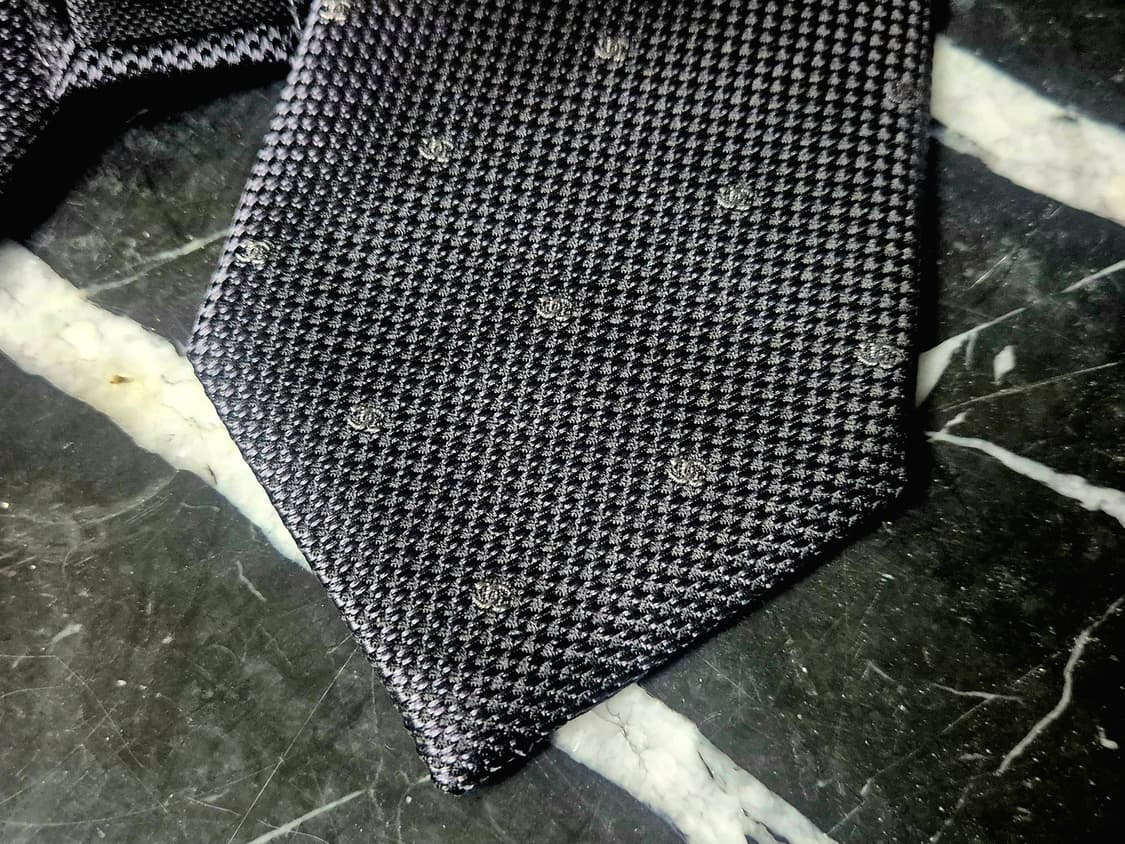 샤넬 타이 넥타이 네이비 상품이미지1