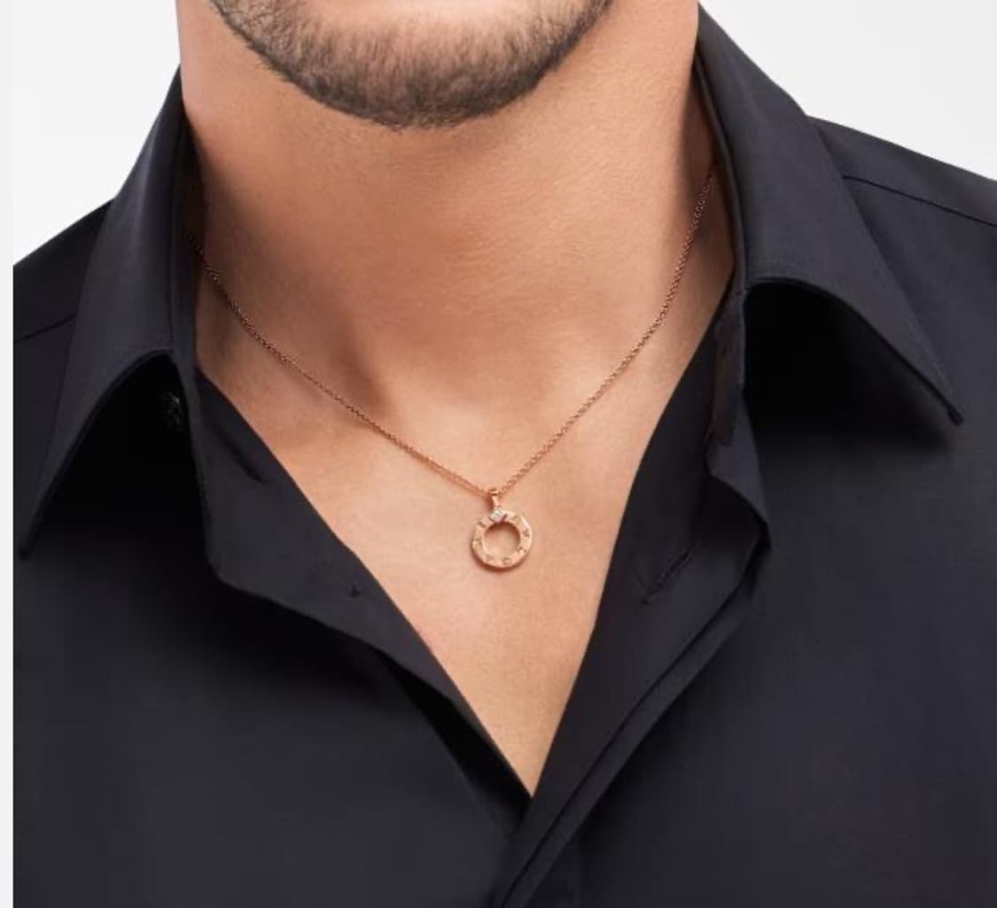 불가리불가리 목걸이 로즈골드 다이아세팅 상품이미지4