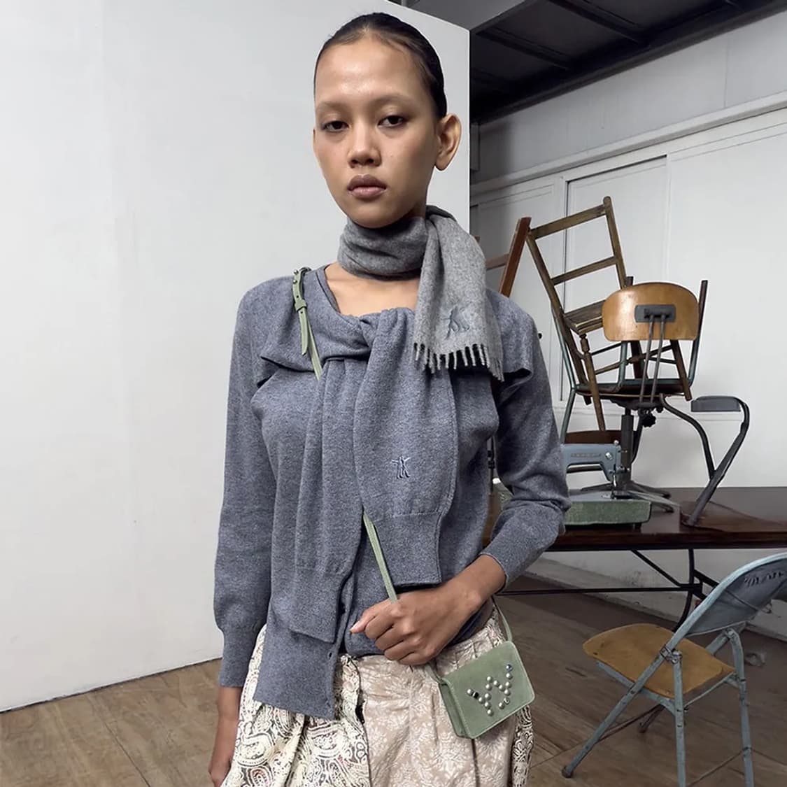 오픈와이와이 레이어드 가디건 상품이미지1