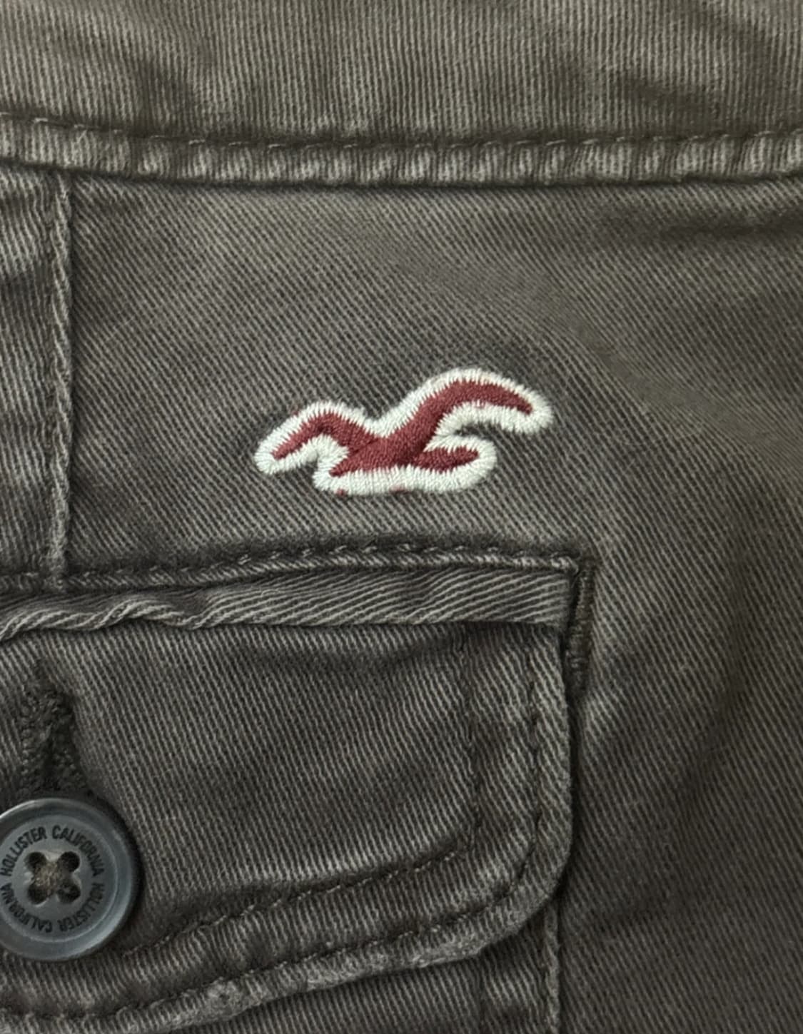 홀리스터 빈티지브라운 로우라이즈 반바지 상품이미지1