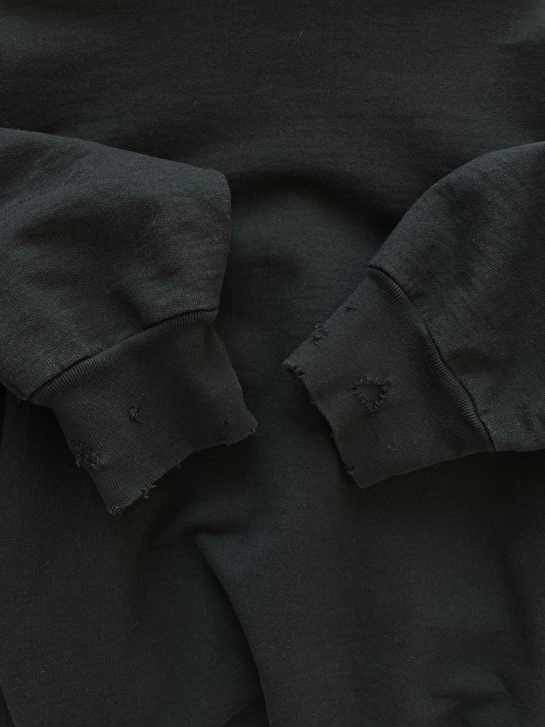 LAA 가먼트다이 스웻셔츠 블랙 M사이즈 상품이미지4