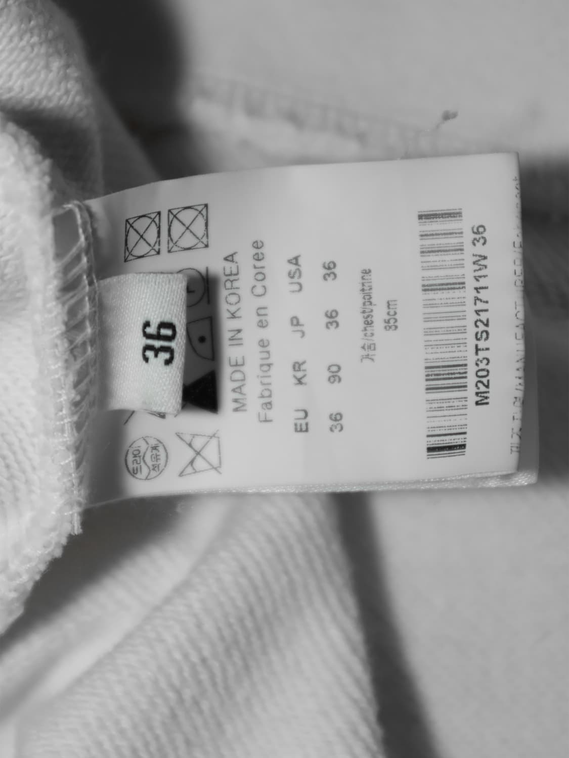 [정품]우영미 WOOYOUNGMI 파리 화이트 티셔츠 상품이미지6