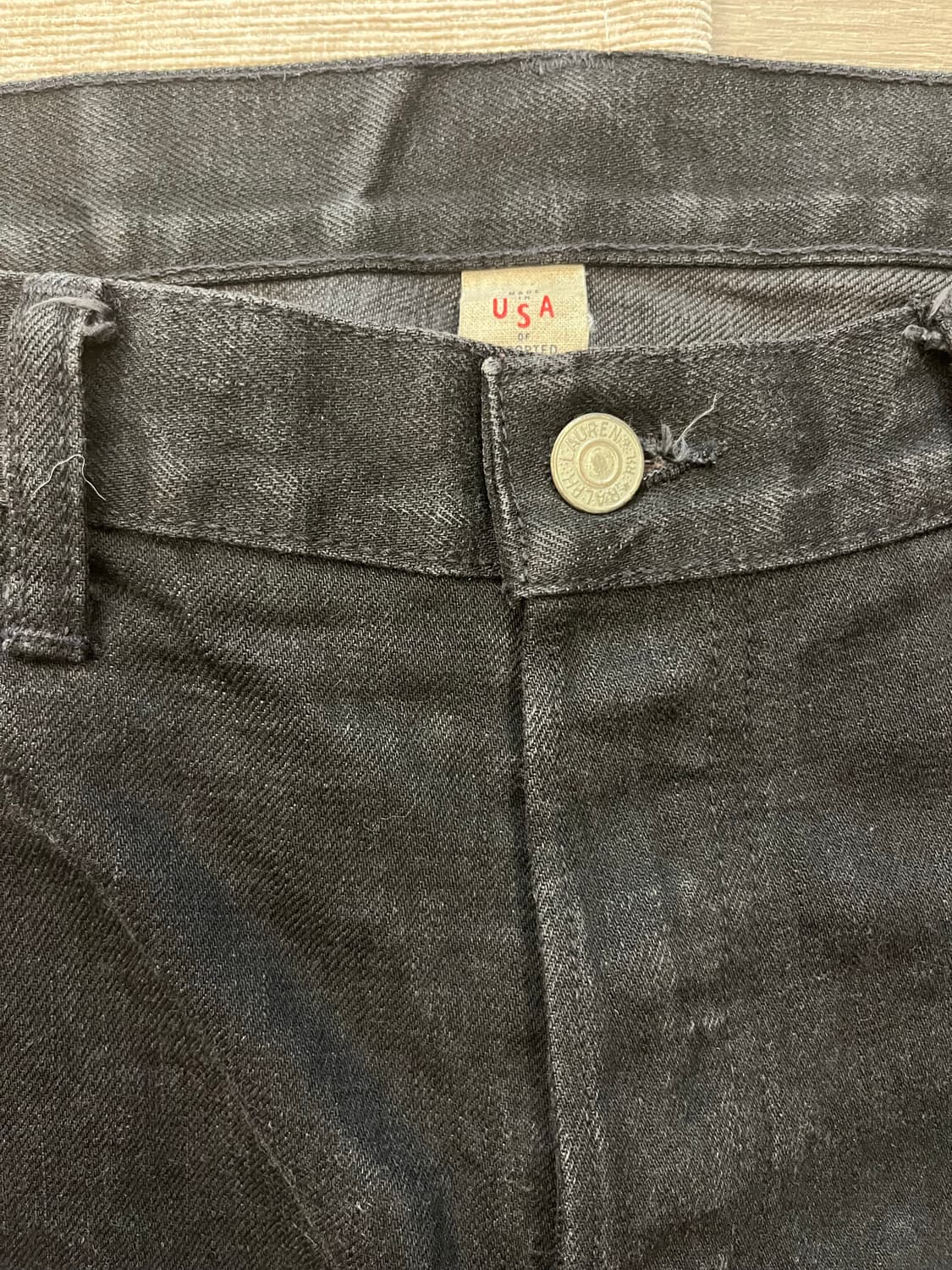 Rrl 로우 스트레이드 블랙 셀비지 상품이미지2