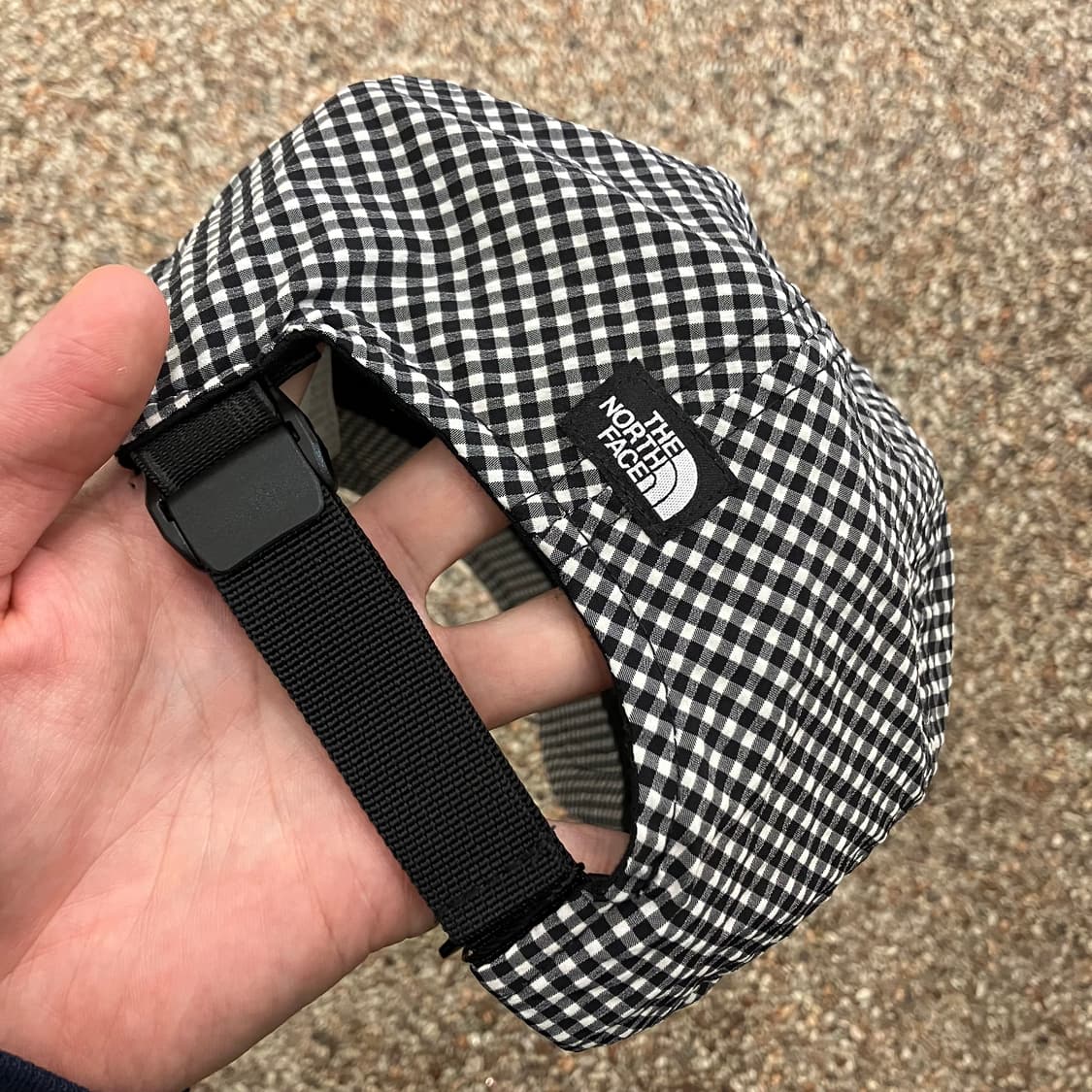 35 노스페이스 체크 나일론 볼캡 모자 상품이미지2