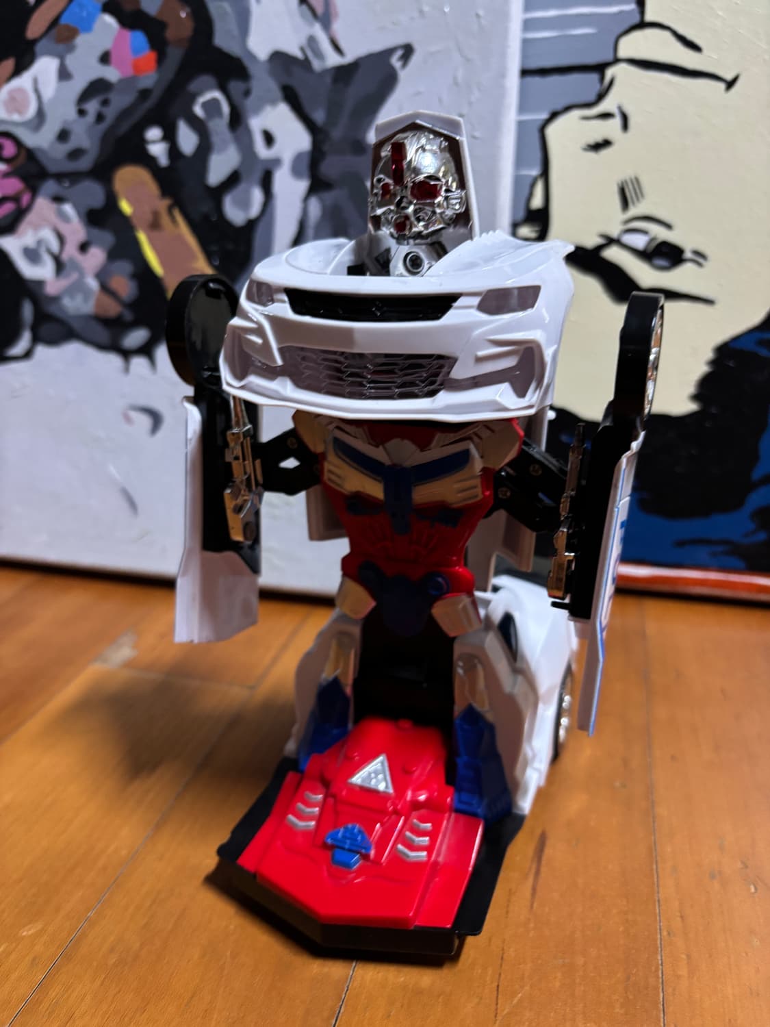 경찰차 자동차 장난감 전동 로봇 장난감 인테리어 소품 상품이미지3