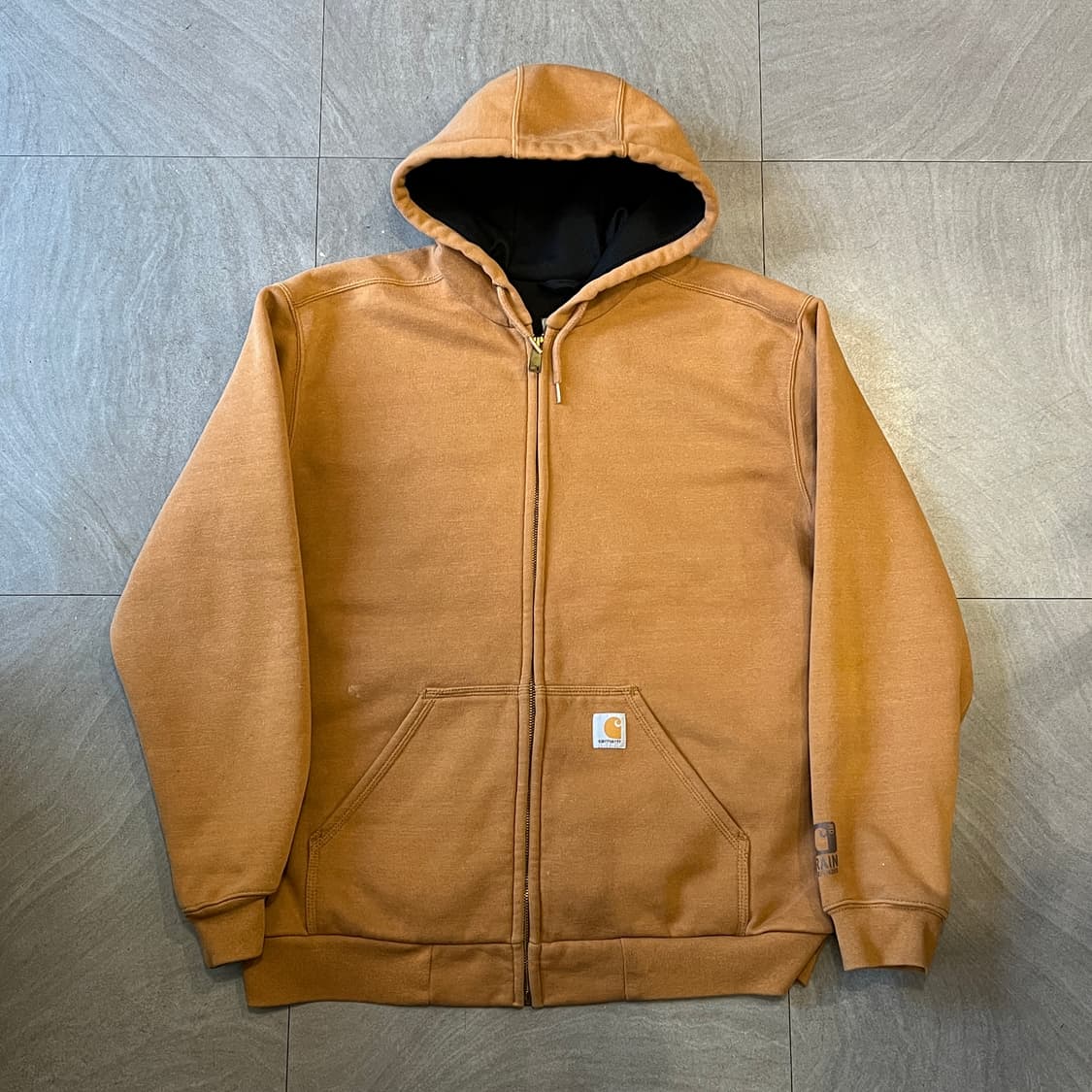 칼하트 정품 써멀 된장색 후드 집업 자켓 상품이미지1