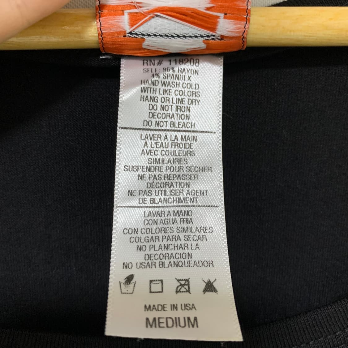 할리데이비슨 빈티지 성조기 큐빅 7부 소매 슬리브 티셔츠 M y2k 상품이미지8