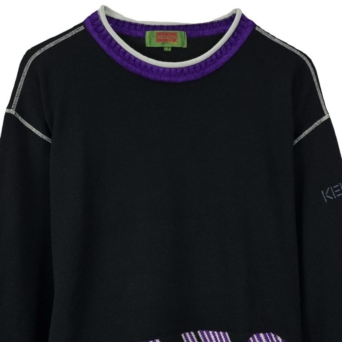 [겐조] 재팬 빅로고 쟈카드 오버핏 니트 P01560 상품이미지4