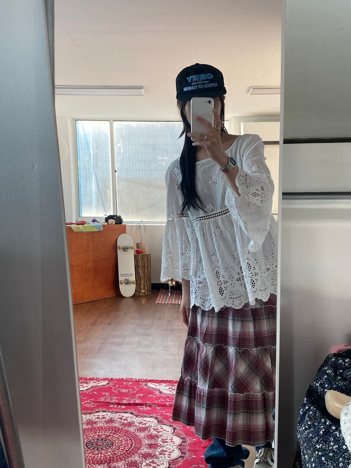 백트임 리본 블라우스 상품이미지3