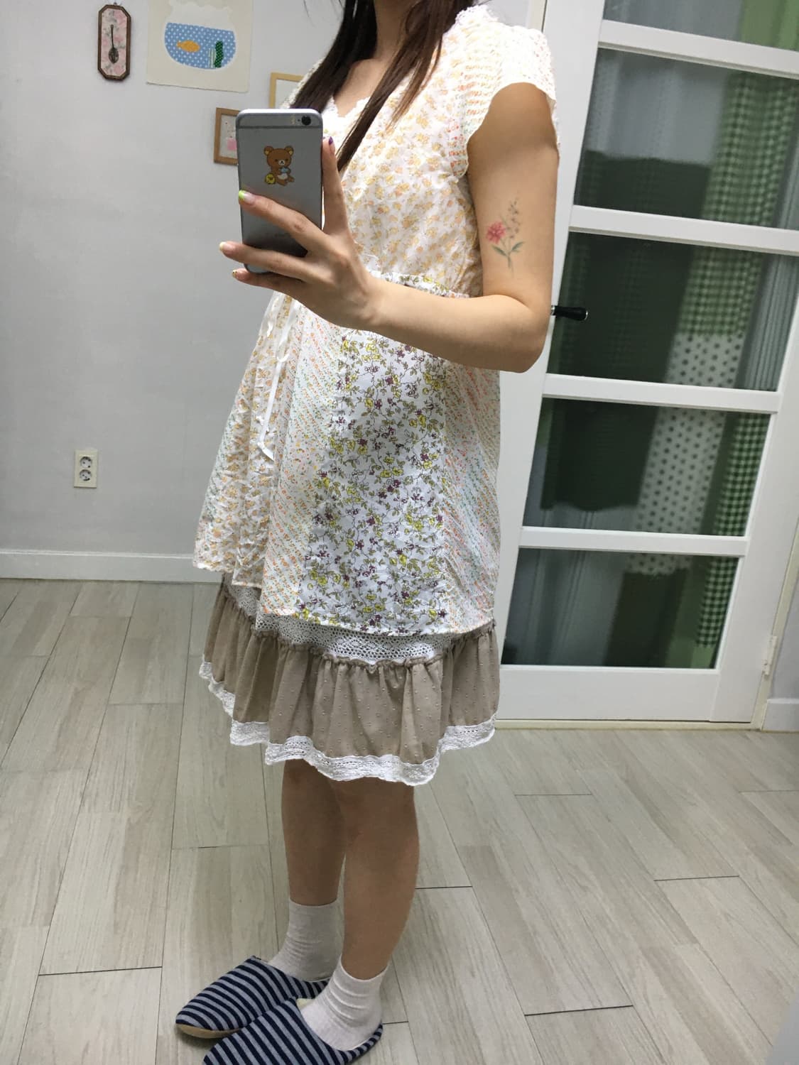 잔꽃 패치워크 블라우스 상품이미지4