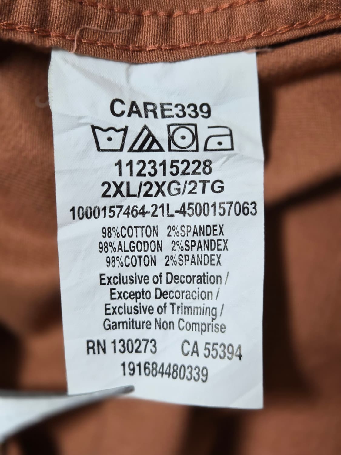 랭글러Wrangler 워크 반팔 셔츠 2XL사이즈 - S349 상품이미지6