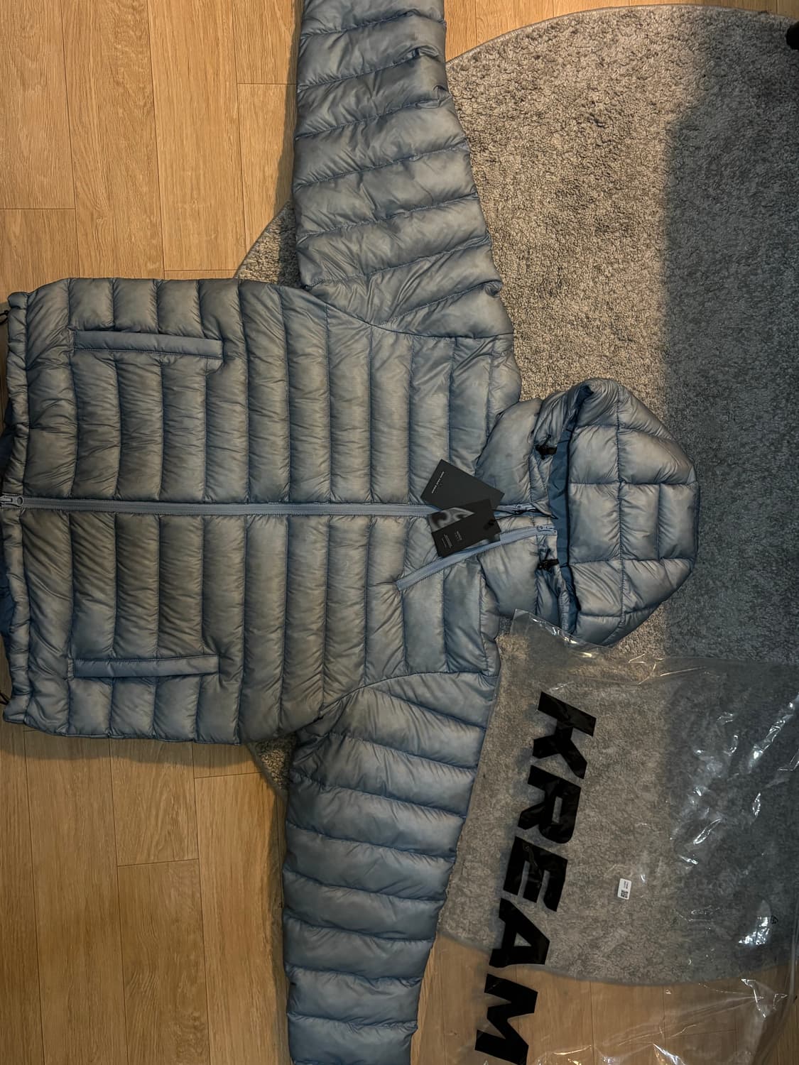 산산기어 suffix 푸퍼 자켓 스카이블루m 새상품 택o 상품이미지2