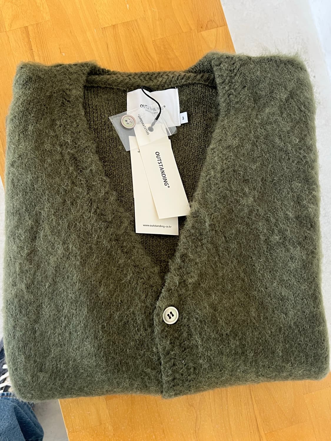 아웃스탠딩 모헤어 가디건 L 상품이미지3