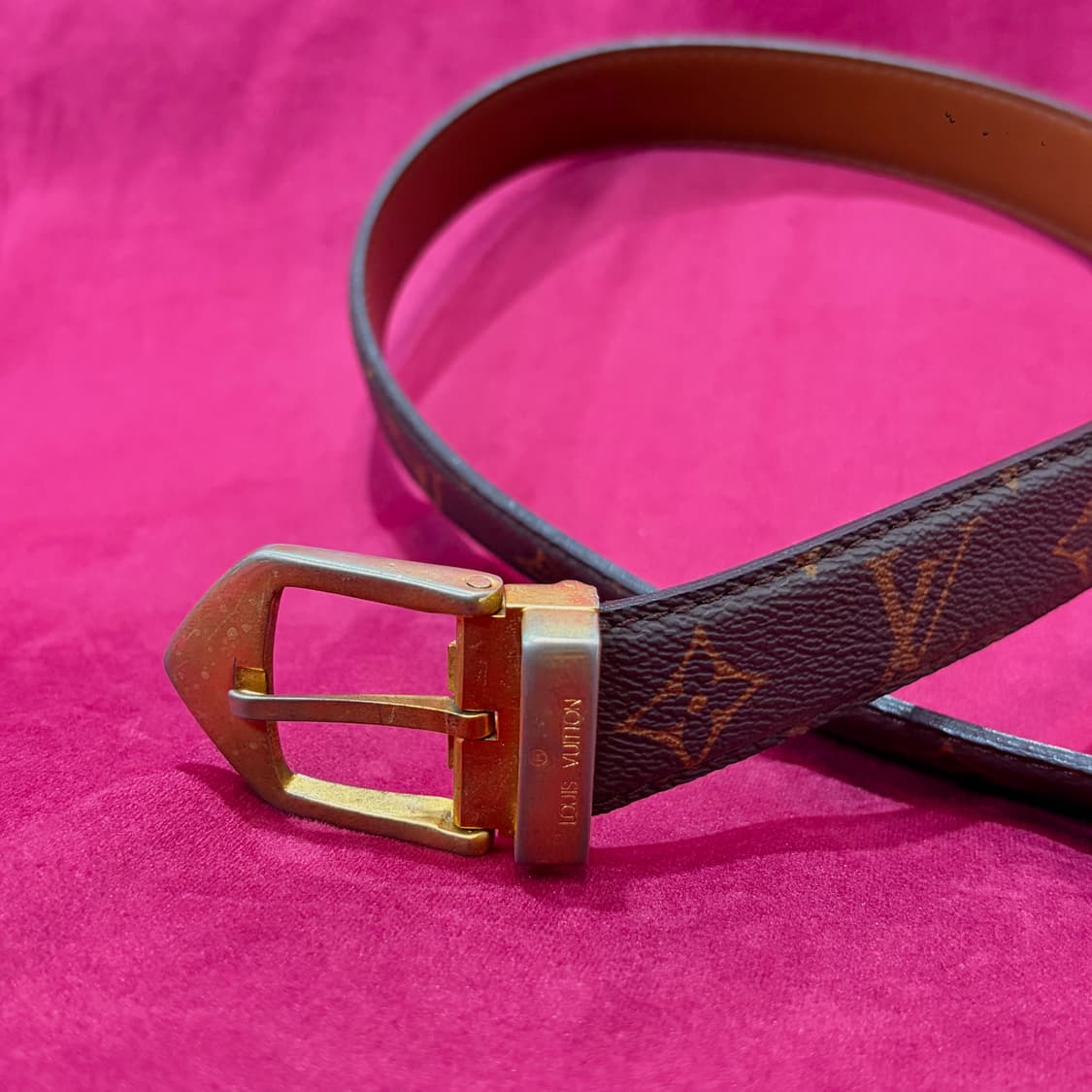 루이비통 골드버클 모노그램 벨트 상품이미지4
