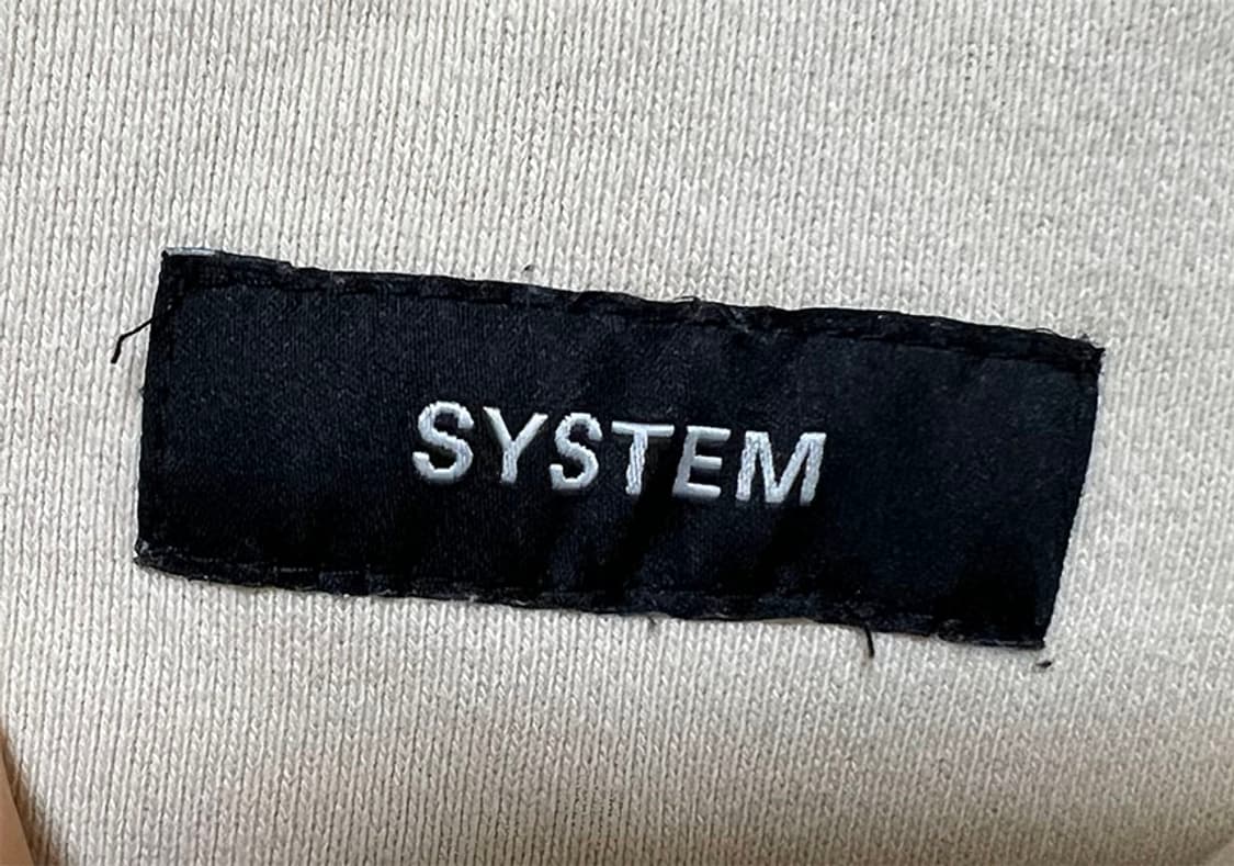 시스템옴므 남자 반집업 맨투맨 겨울 21년 오버핏 XL 105 상품이미지3