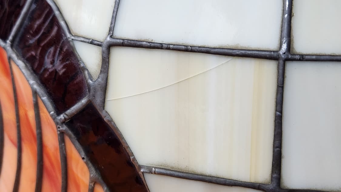 엔틱 스테인드글라스 펜던트 조명(대형, 오팔레센트, 황동주물, 노네임) 상품이미지10