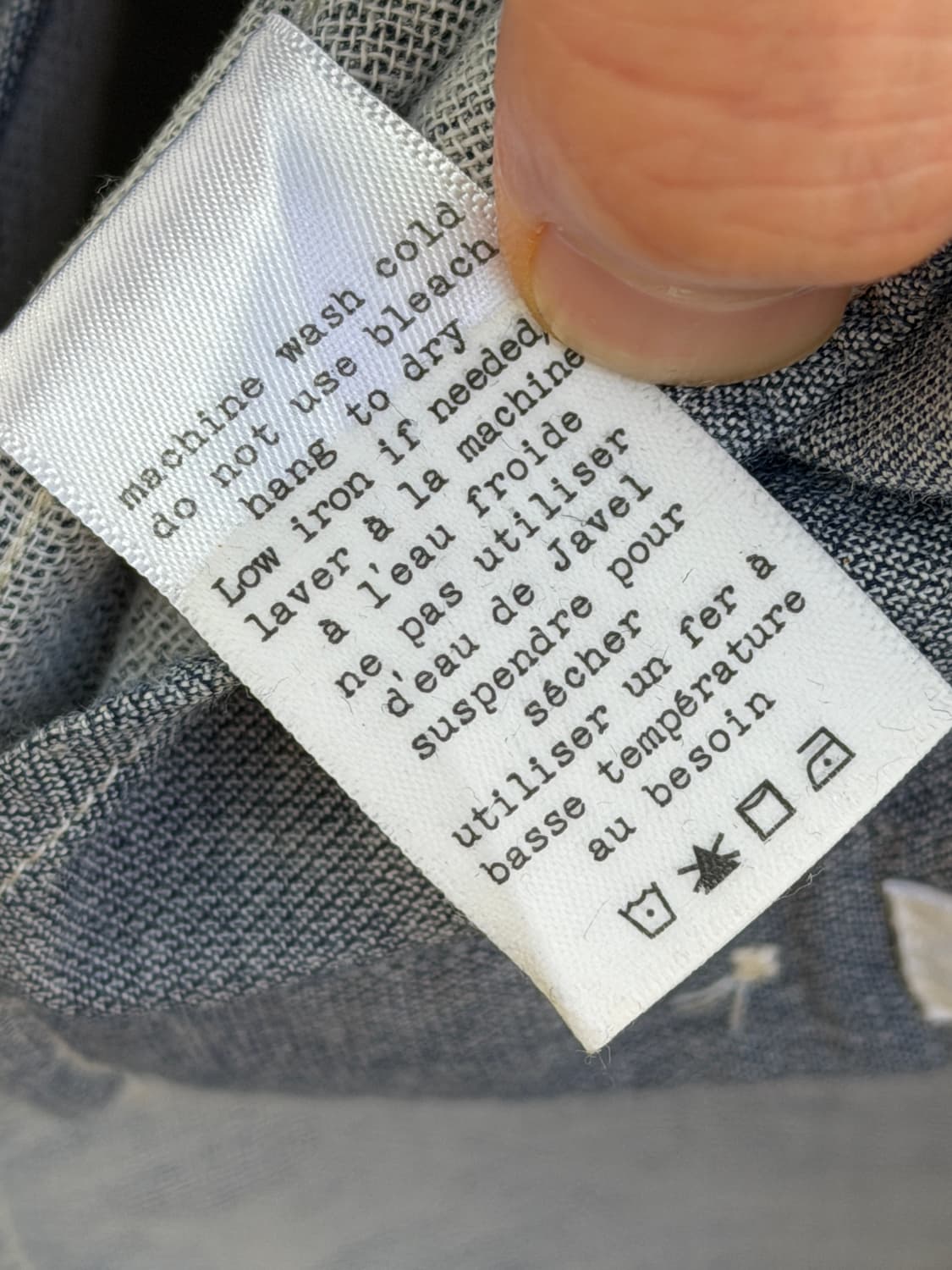 Rag&Bone 래그앤본 슬림핏 코튼 셔츠 L 상품이미지8