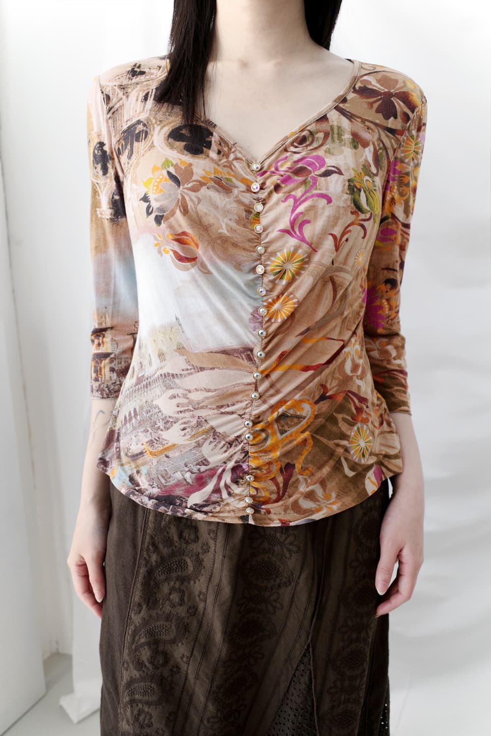 gk italiya) ethnic shirring cardigun 상품이미지6