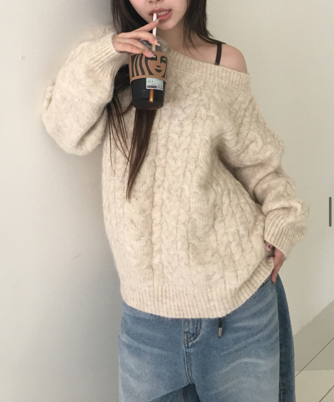 무배) 아워캐비넷 Wendy loose knit  상품이미지1