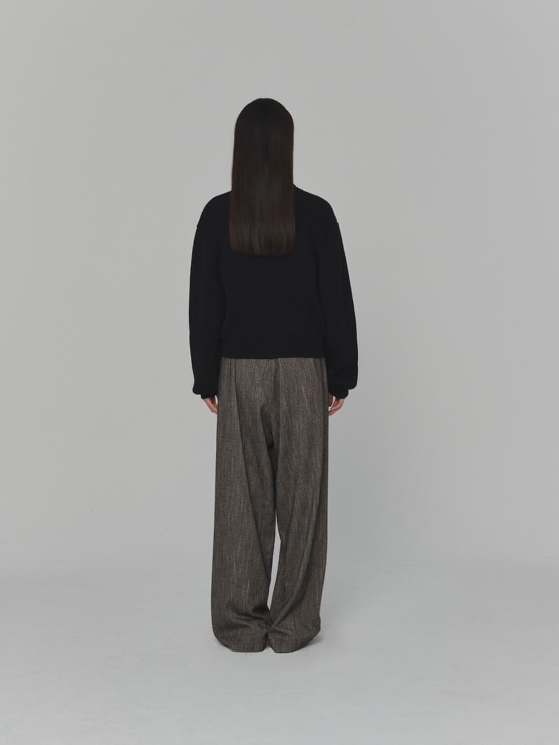 아모멘토 니트 블루종_Black_0 상품이미지2