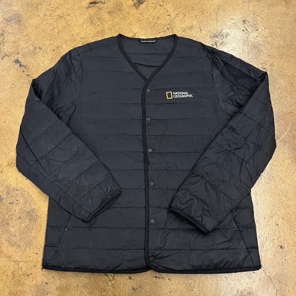 [정품/L] 내셔널지오그래픽 블랙 패딩 자켓 b10 상품이미지2