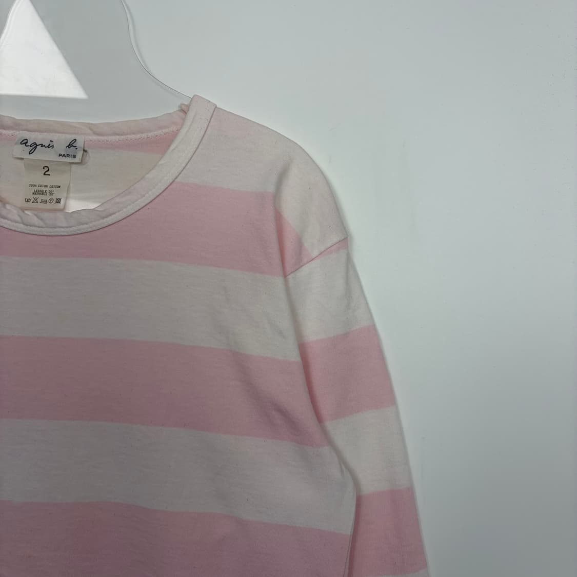 아네스베 스트라이프 티셔츠 상품이미지3