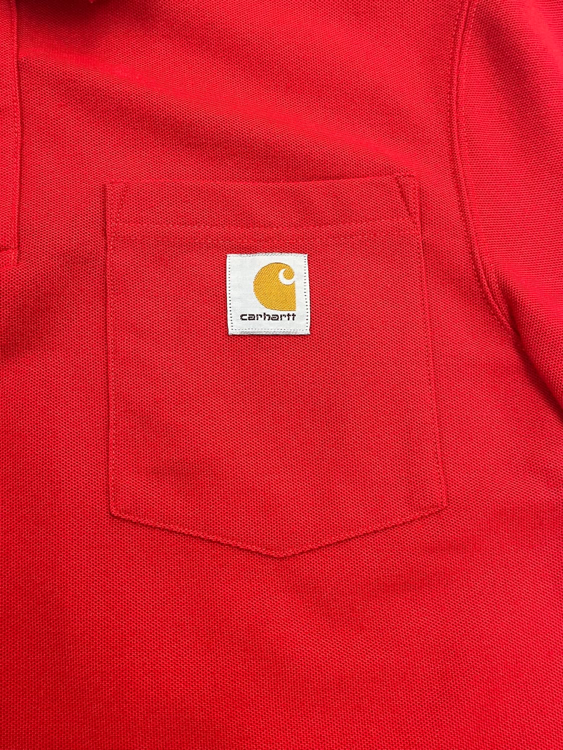 칼하트 포켓 반팔 카라티 레드 S #csz3399 상품이미지5