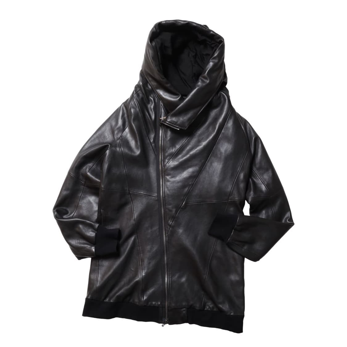 율리우스 Julius Leather Hoodie Coat 상품이미지1
