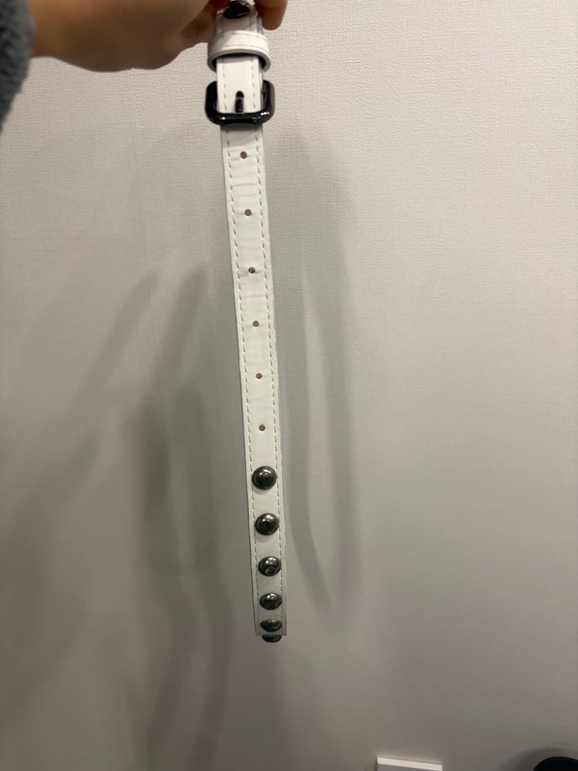 화이트 스터드 벨트 상품이미지2