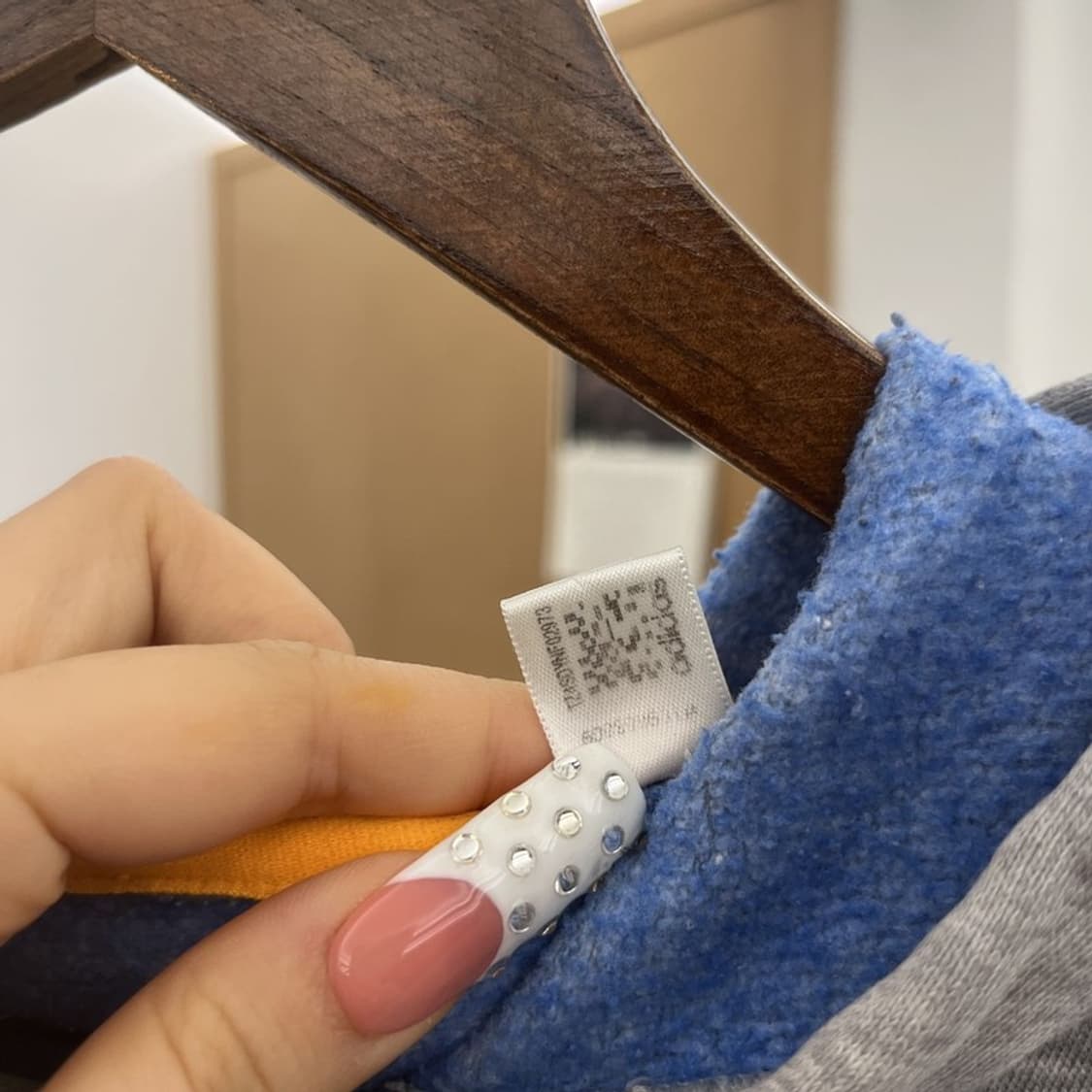 아디다스 빈티지 레트로 00's Y2K 배색 후드티 M C10054 상품이미지6