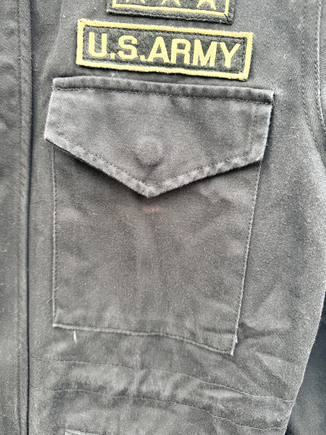 블랙 패치 필드 자켓 상품이미지6