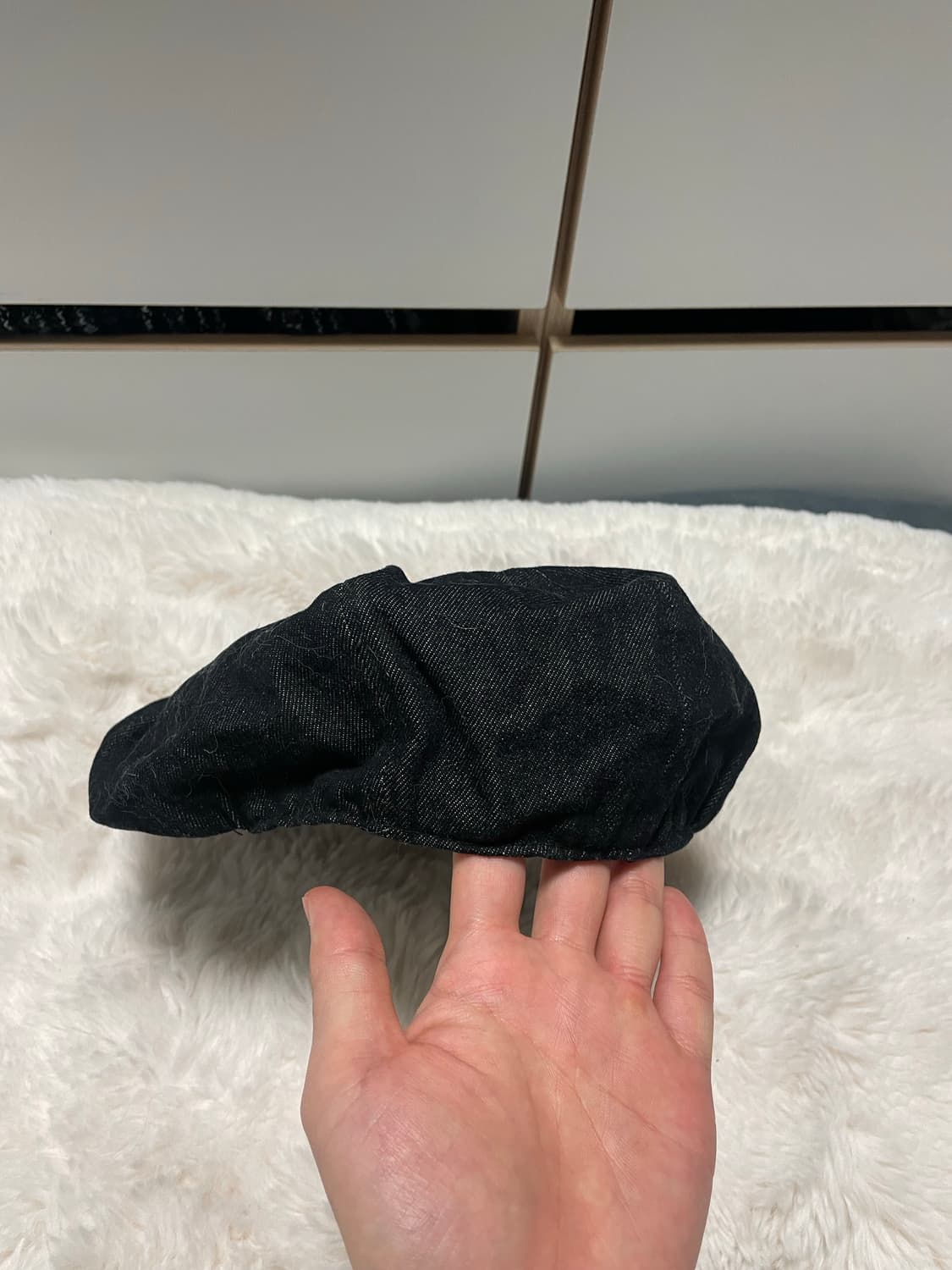 재팬 빈티지 데님 헌팅캡 상품이미지5