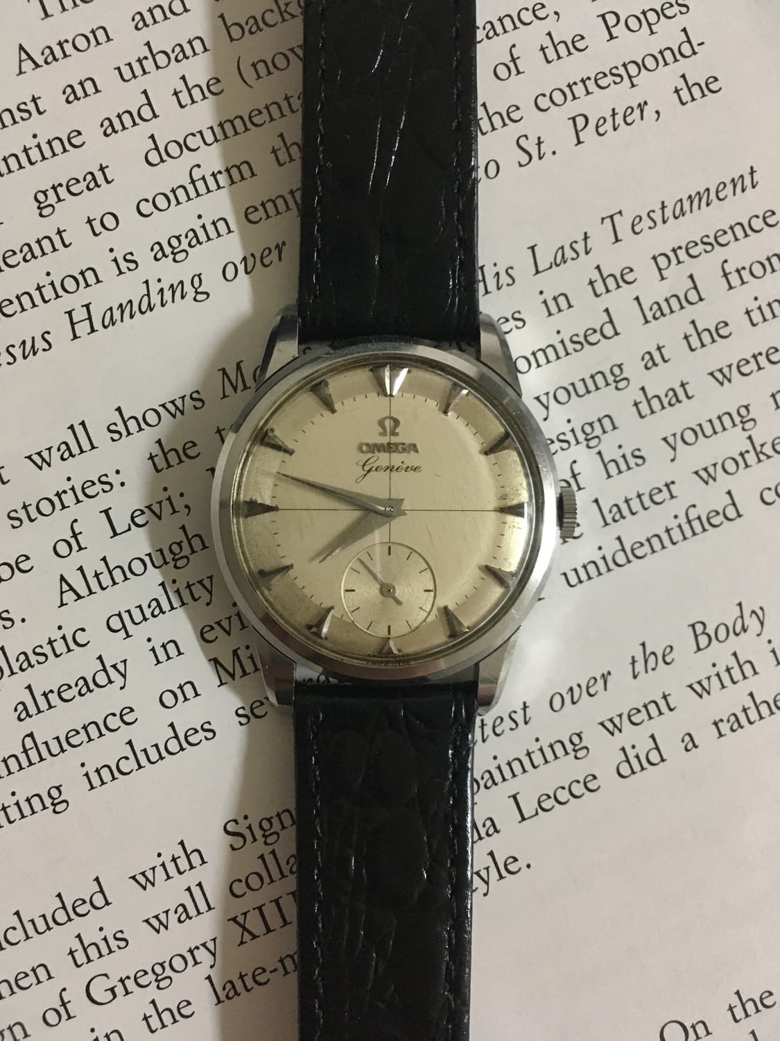1954s 오메가 제네브 Cal.266 스몰세컨즈 수동 메커니컬 시계 상품이미지2