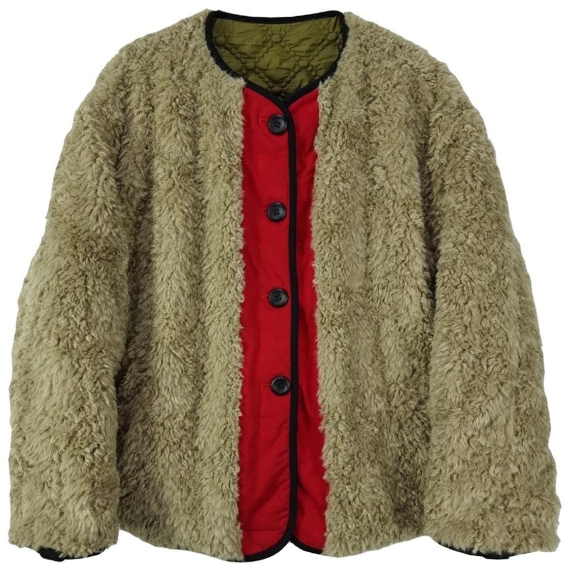 [파르티멘토] 리버시블 양면 퀄팅 쉐르파 자켓 M18471 상품이미지5