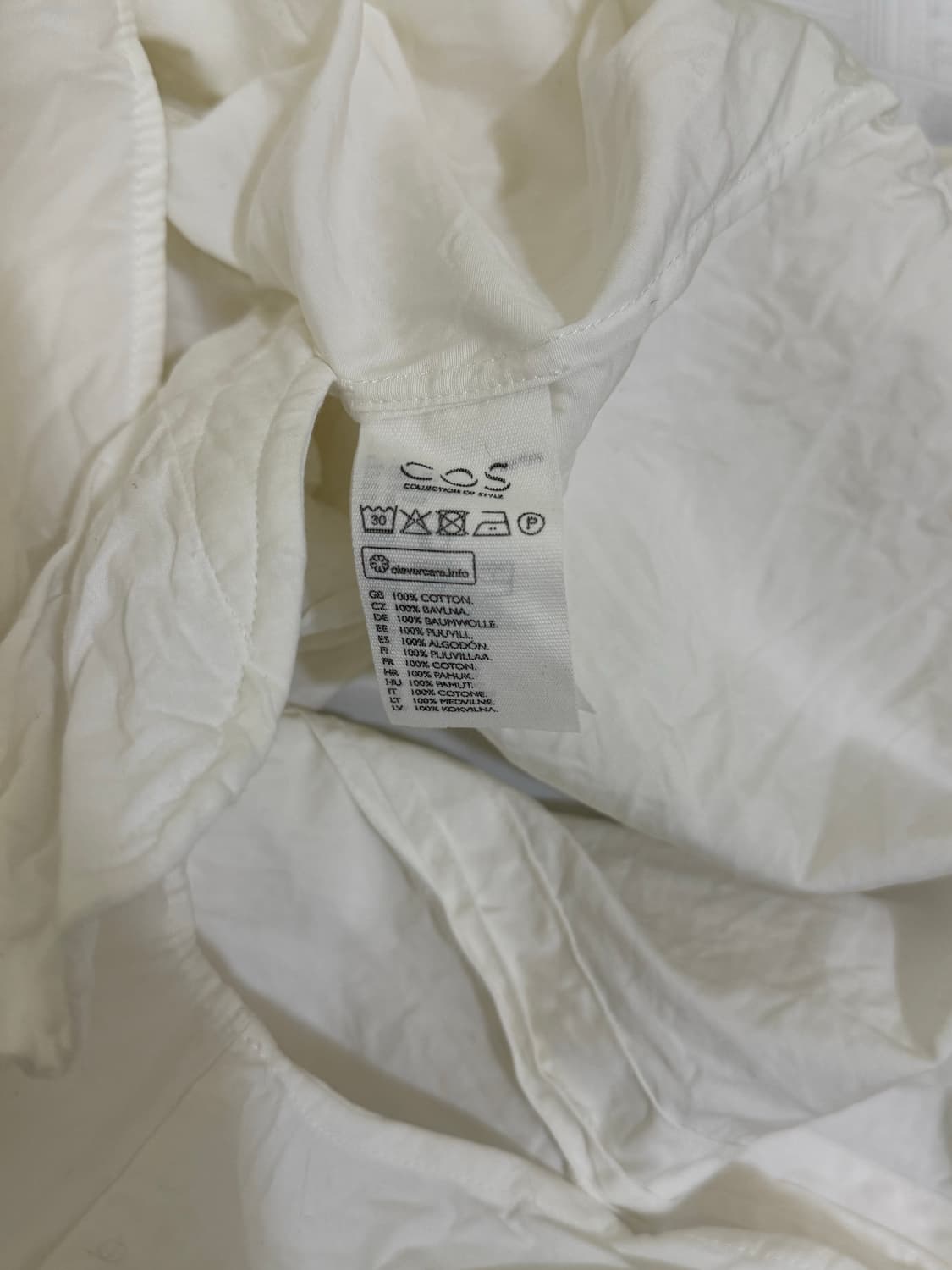 코스 화이트 코튼 원피스 정품 상품이미지6