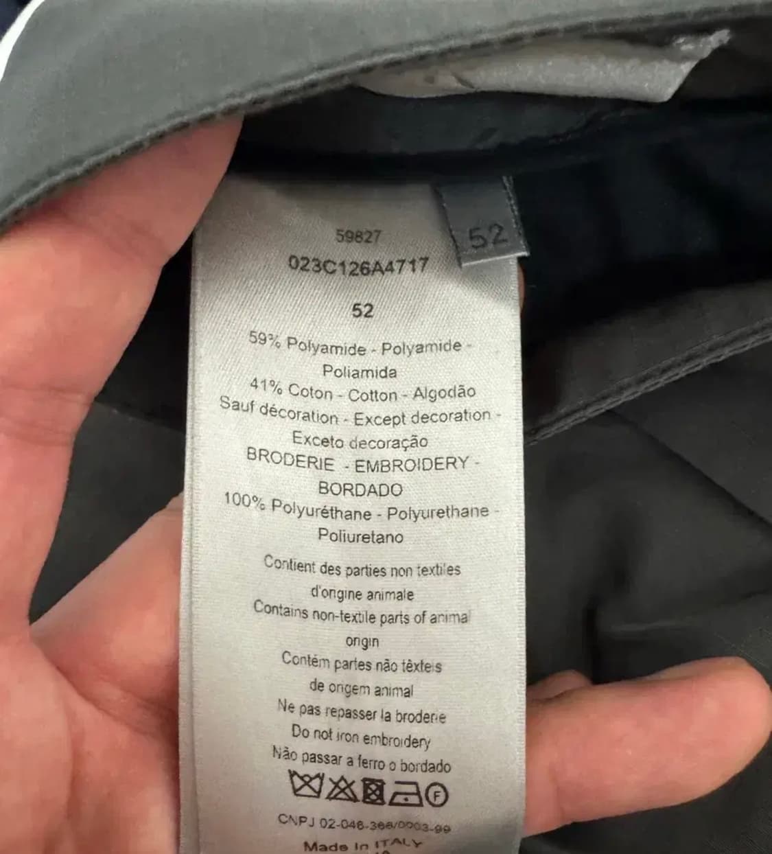 DIOR 디올 나일론 카고 팬츠(사이즈 52, 허리 34~36) 상품이미지3