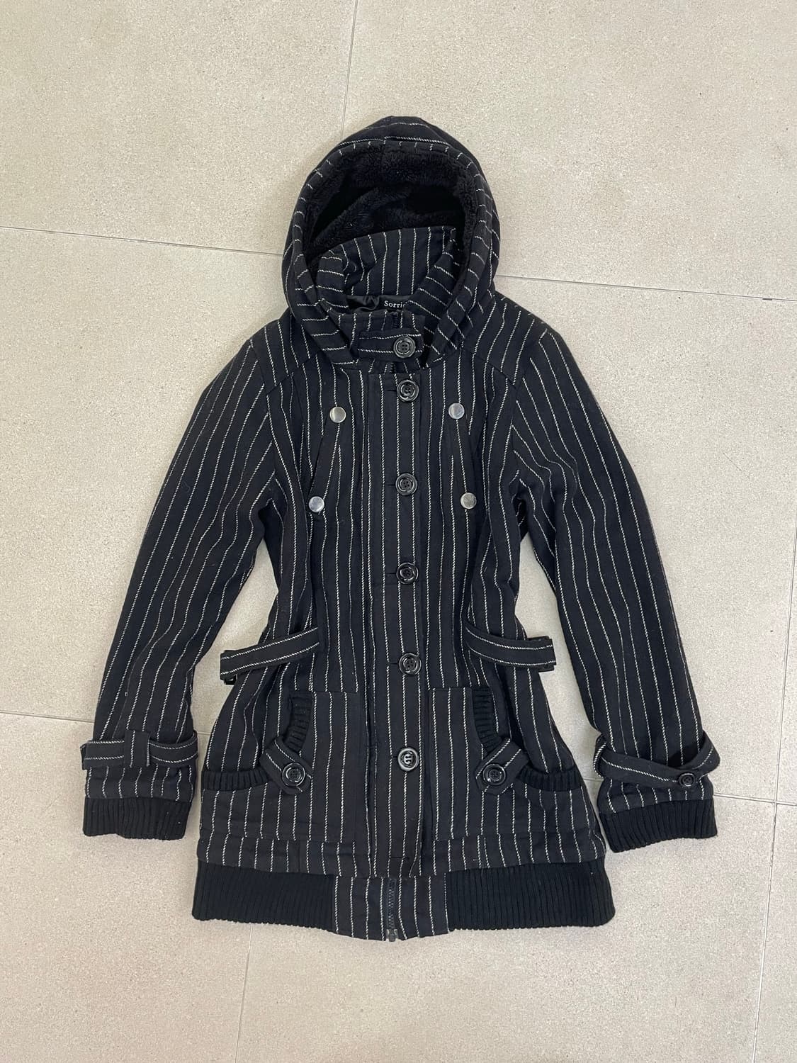 스트라이프 집업 후드자켓 상품이미지1