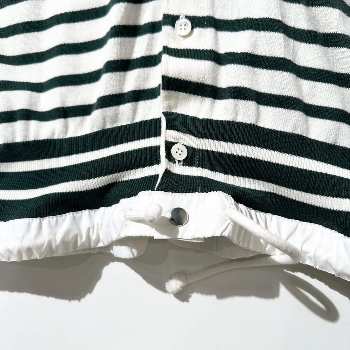 사카이 스트라이프 카라 가디건 상품이미지5