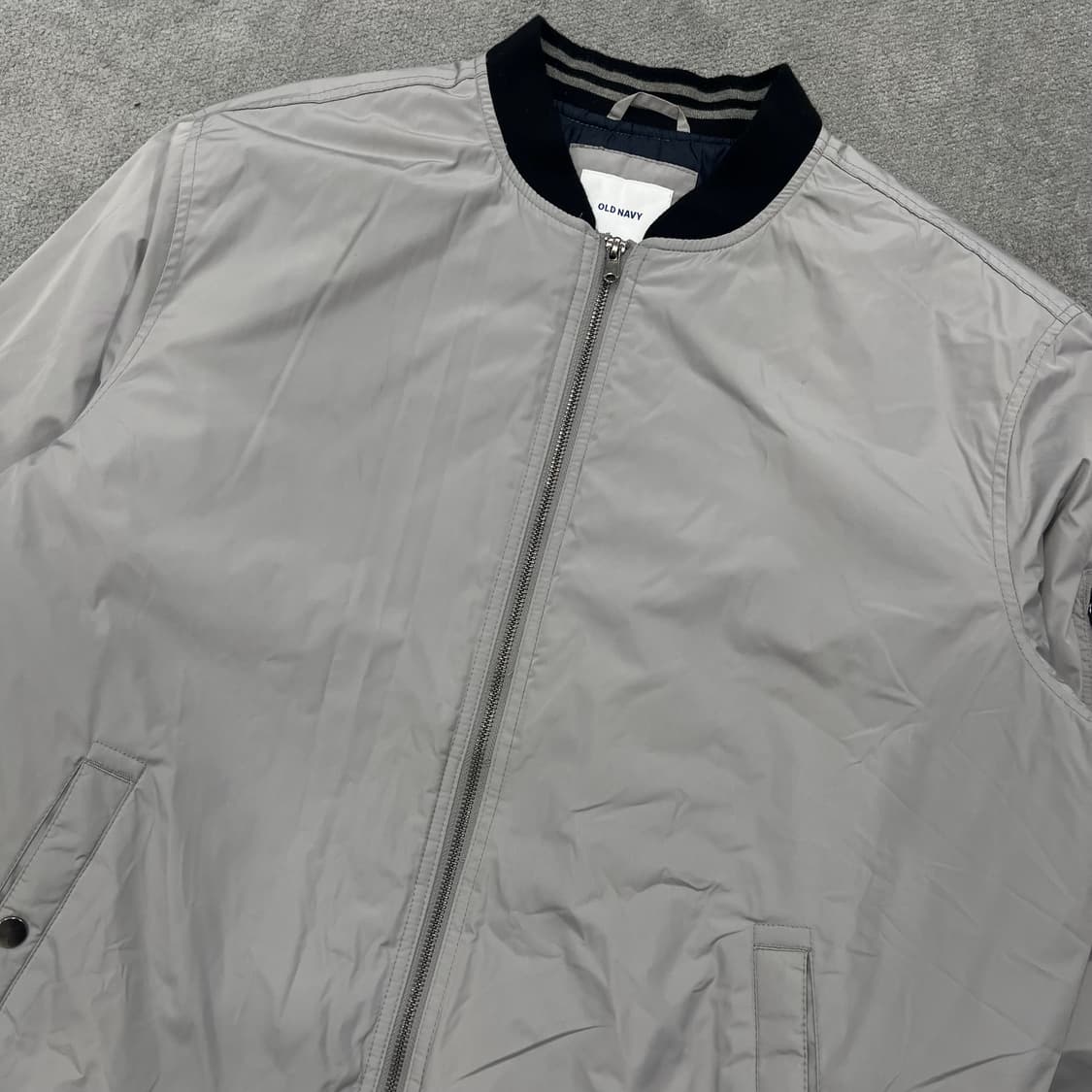 XL 올드네이비 그레이 MA-1 봄버 자켓 상품이미지2