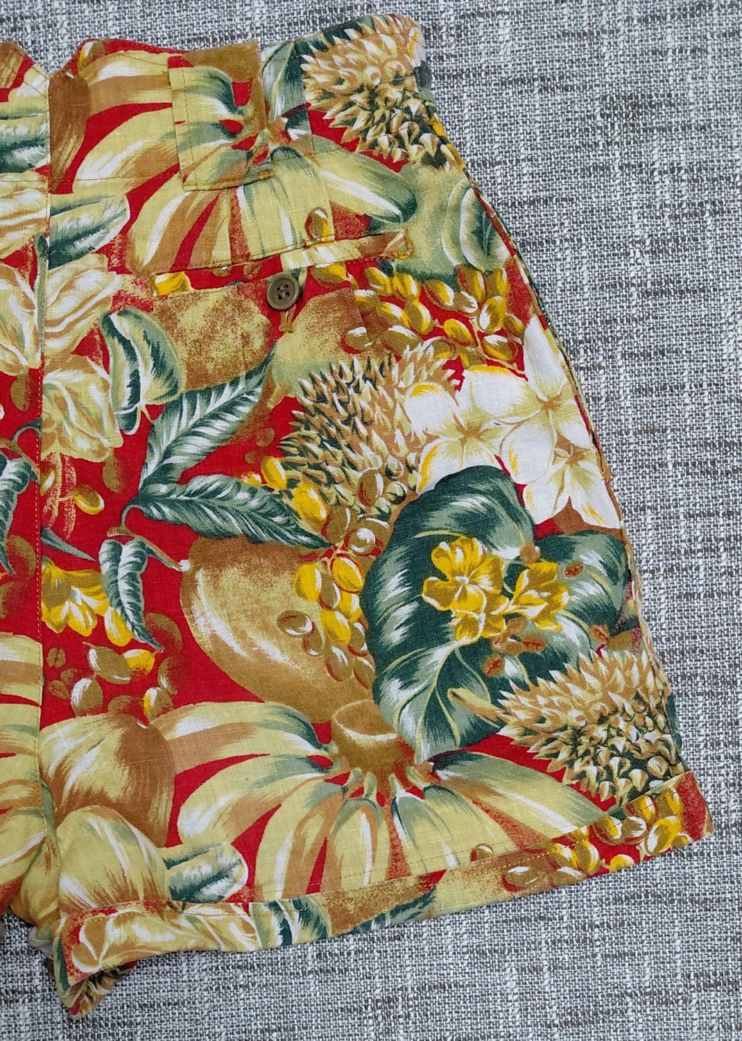 [린넨 100%/S] DGRRCE 보타니컬 트로피컬 하이웨이스트 쇼츠 상품이미지8