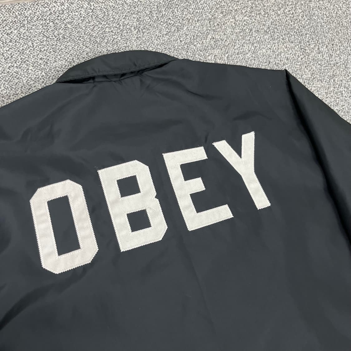 <오베이 백 로고 퀼팅 바람막이 자켓> No.1251 상품이미지6
