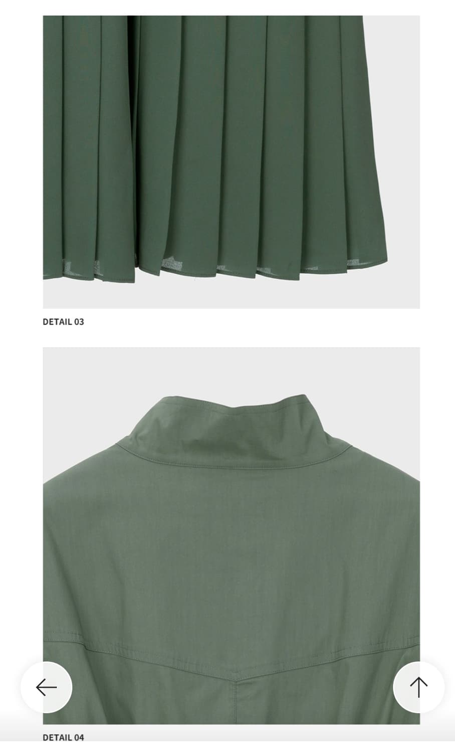 쥬시쥬디 플리츠배색하이넥원피스 JWOP721F 상품이미지5