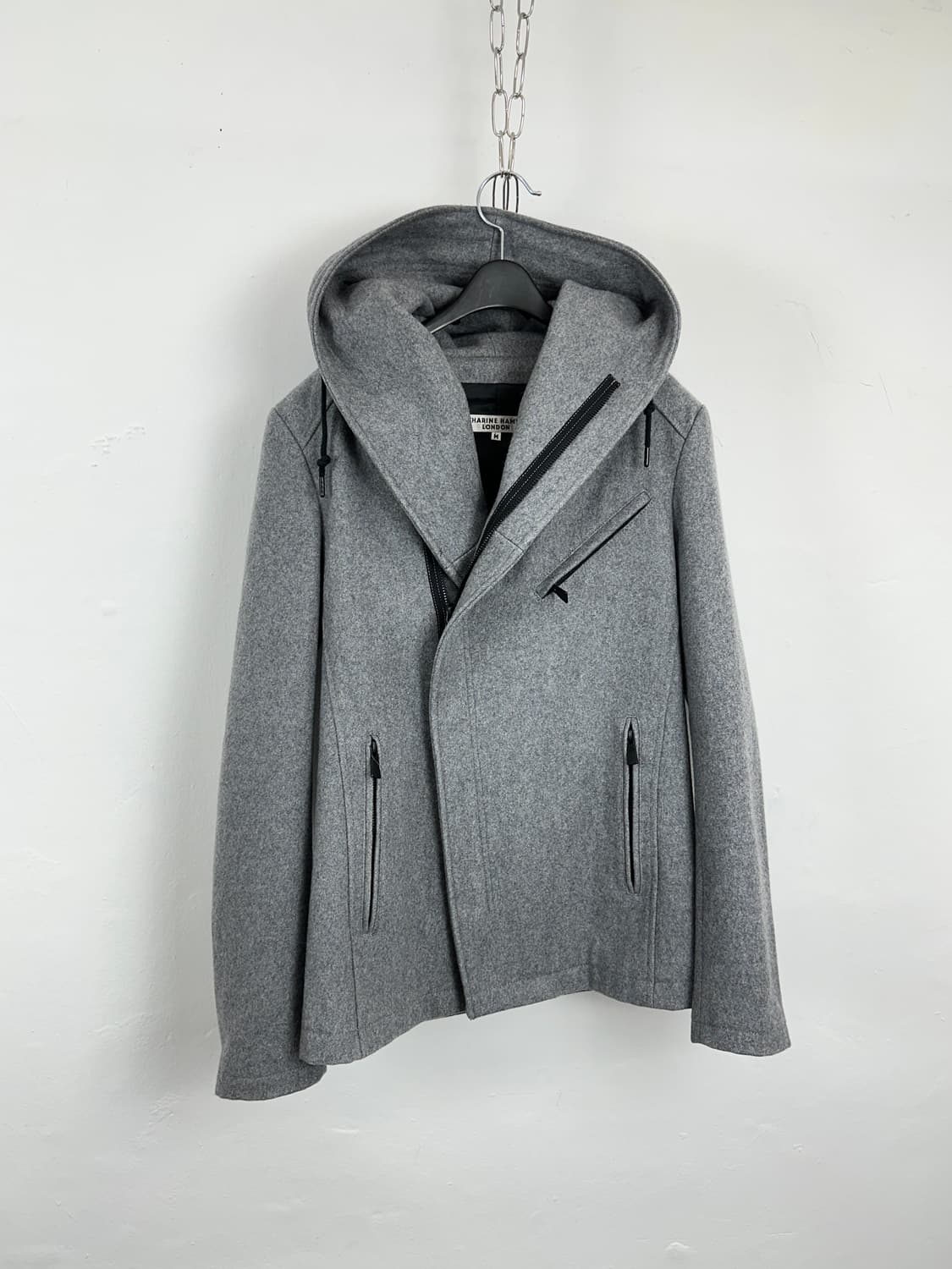 Asymmetric Zip Hooded Jacket 상품이미지2