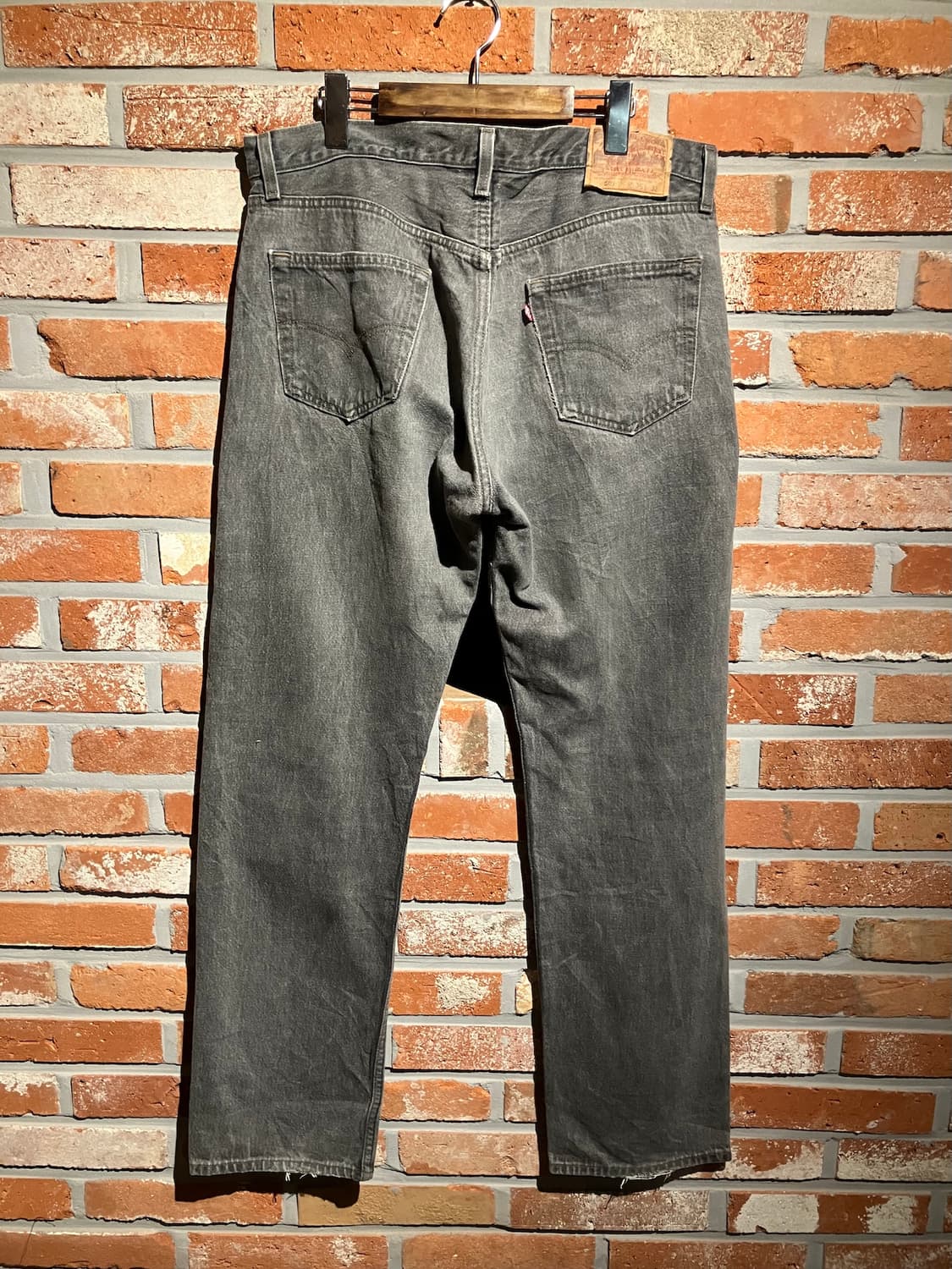 90s USA 빈티지 리바이스 501 블랙 데님 팬츠 상품이미지5