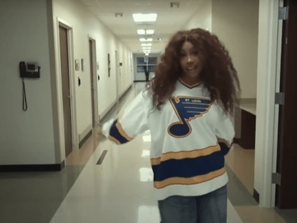 SZA 스자 착용 세인트루이스 블루스 NHL 저지 상품이미지1