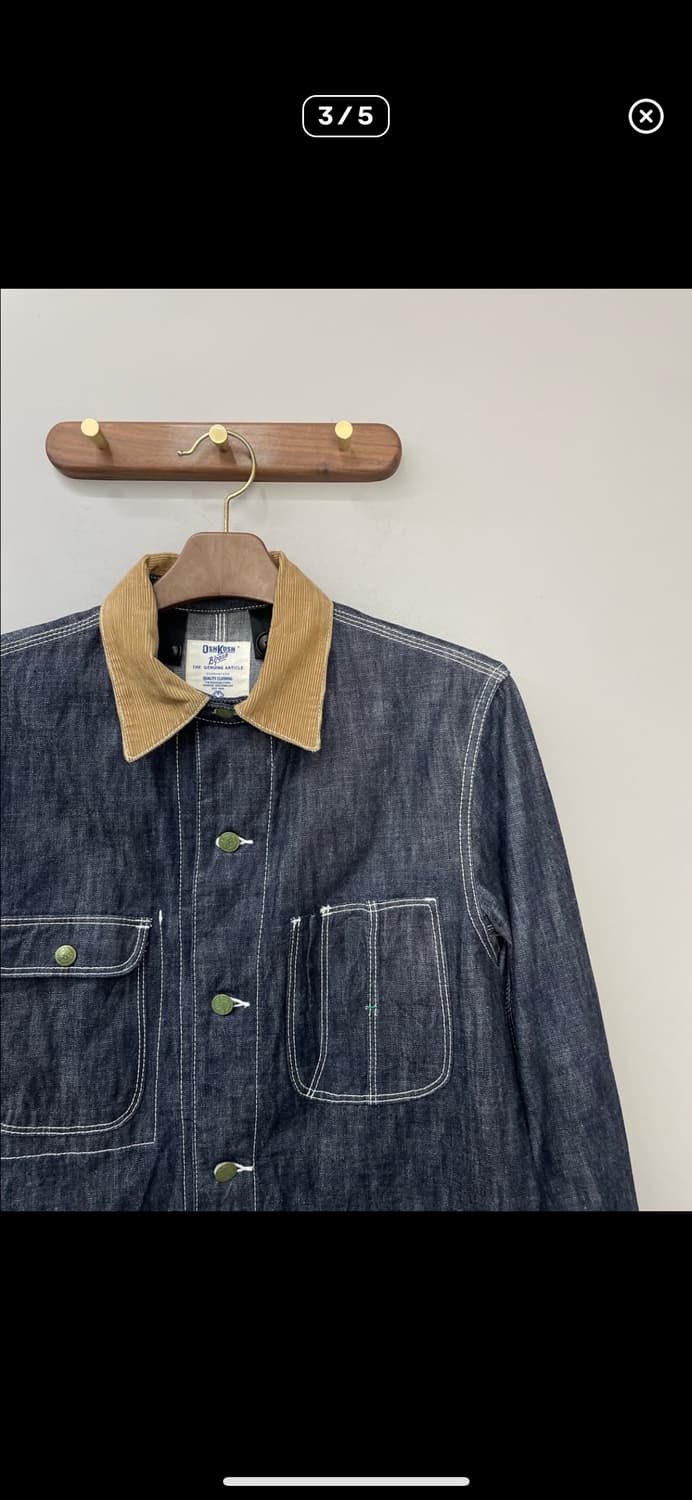 오시코시 재팬 데님 스티치 워크초어 자켓 A3201 상품이미지3